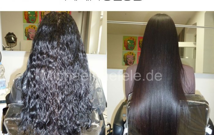 Permanente Haarglättung mit Yuko: Japanische Haarglättung – Vorher und Nachher Ergebnisse