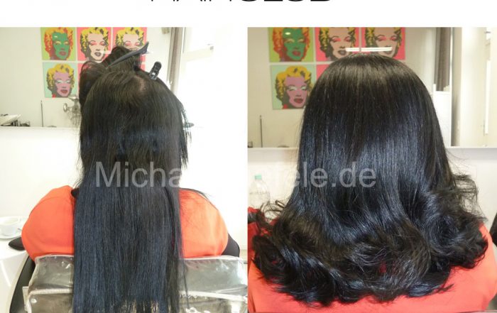 Transformation der Haare durch YUKO Digital Perm: Von glatt zu perfekt gelockt