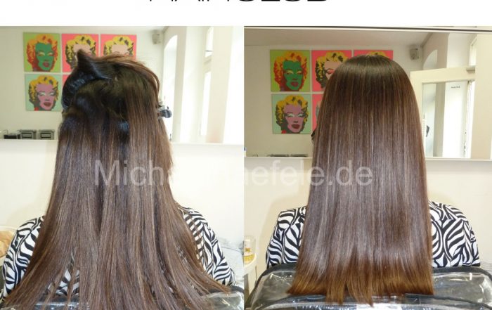 Kein tägliches Glätten mehr! Die dauerhafte Haarglättung hält bis zu 6 Monate.