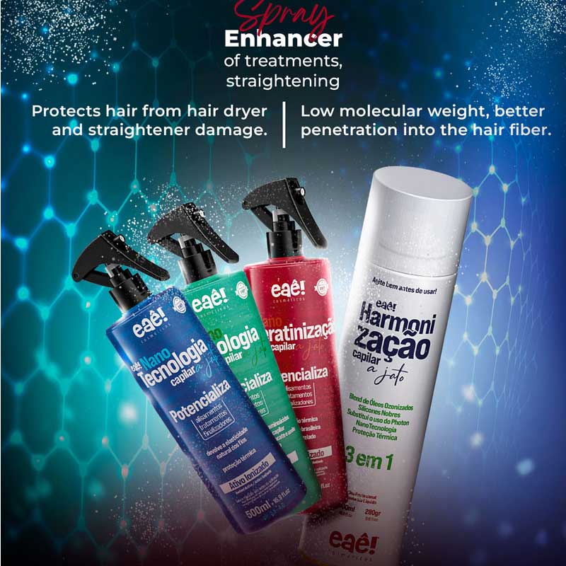 Die Eaê Cosméticos All You Need Nanotechnologie Produkte in blau, grün und rot